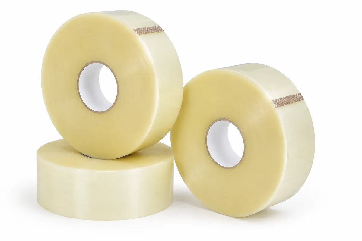 3" Clear Acrylic Machine Packing Tape – 1000' & 1500' Rolls