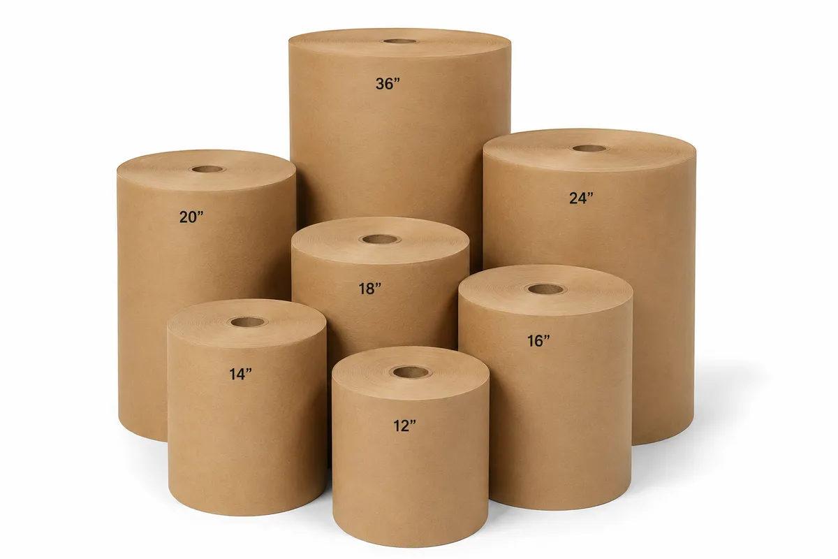 Kraft Paper Rolls — 30 lb. & 40 lb., Multiple Widths